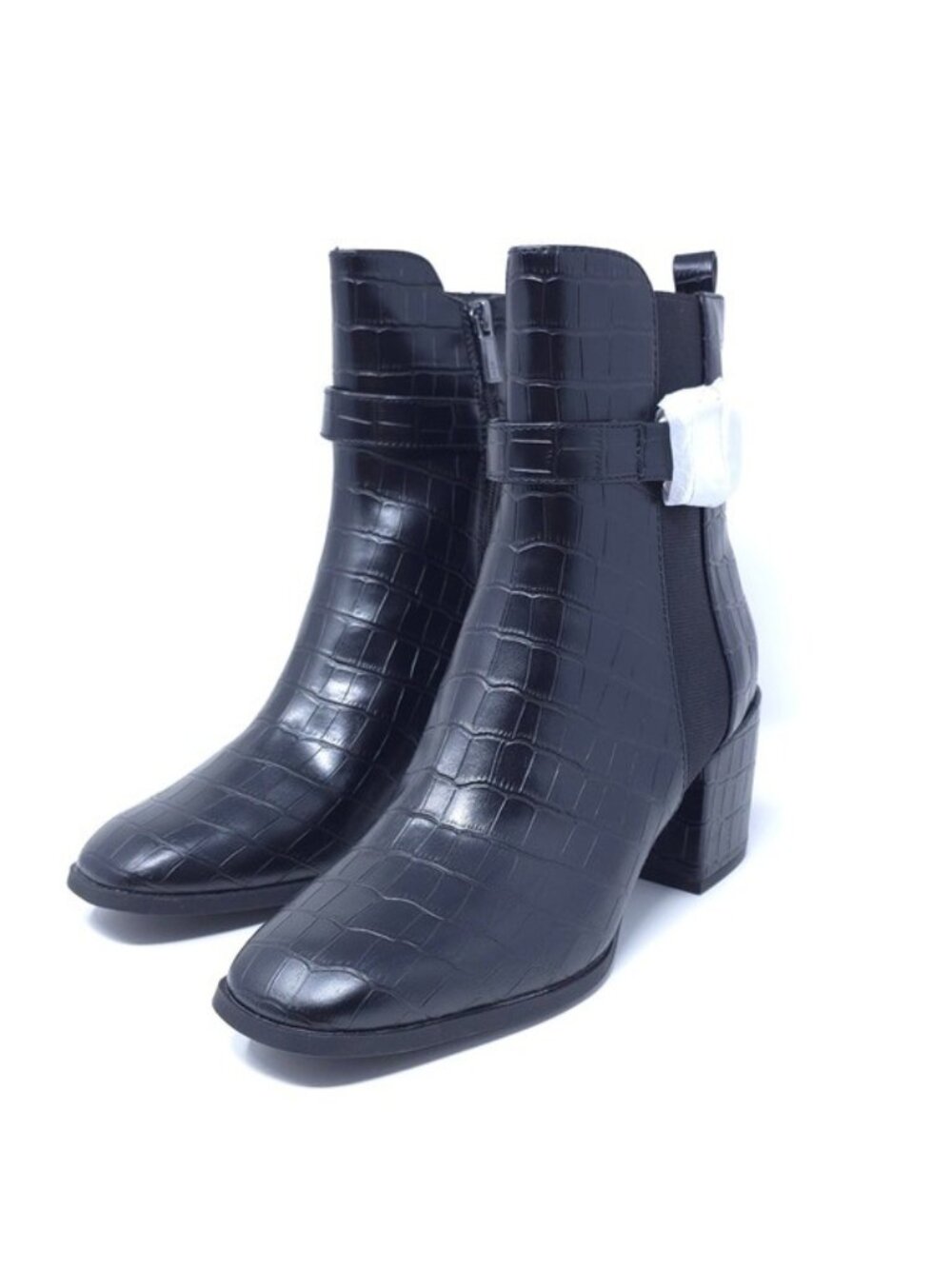 Kenneth Cole Reaction Women's Emerson Fashion Boot, Black Croco, 8M